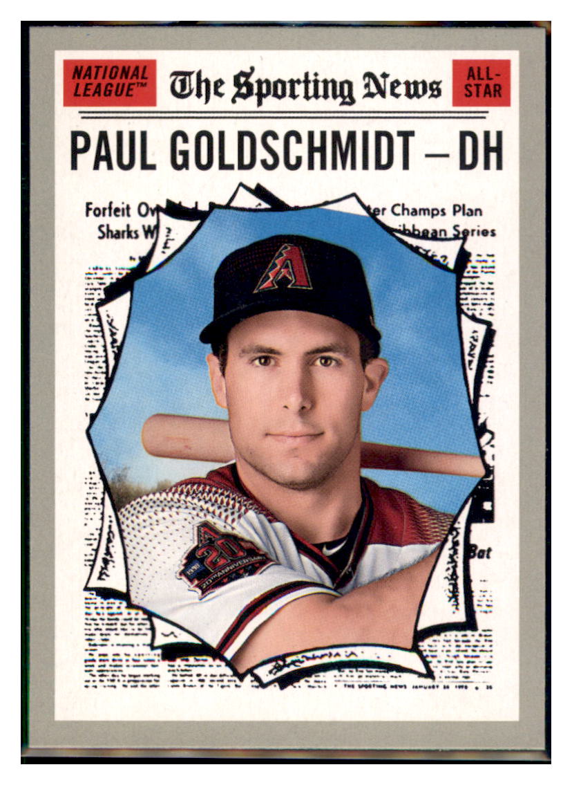2019 Topps Heritage Paul Goldschmidt    Arizona Diamondbacks #369 Baseball card
  PSA LEAGUE" TMH1C simple Xclusive Collectibles   