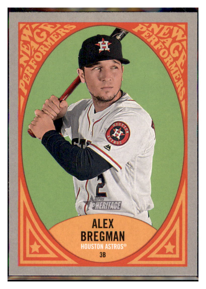 2019 Topps Heritage Alex Bregman    Houston Astros #NAP-11 Baseball card   TMH1C simple Xclusive Collectibles   