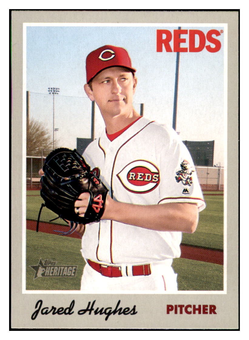 2019 Topps Heritage Jared Hughes    Cincinnati Reds #3 Baseball card   TMH1C simple Xclusive Collectibles   