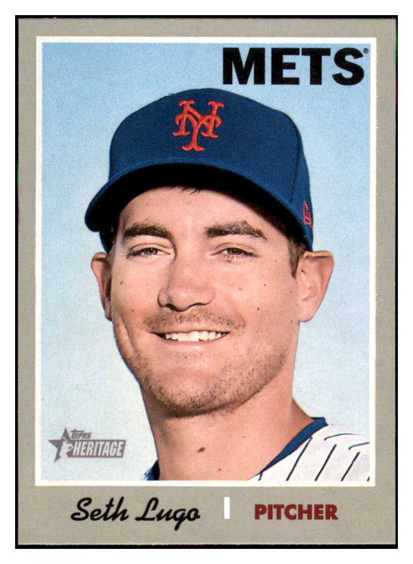 2019 Topps Heritage Seth Lugo    New York Mets #153 Baseball card   TMH1C simple Xclusive Collectibles   
