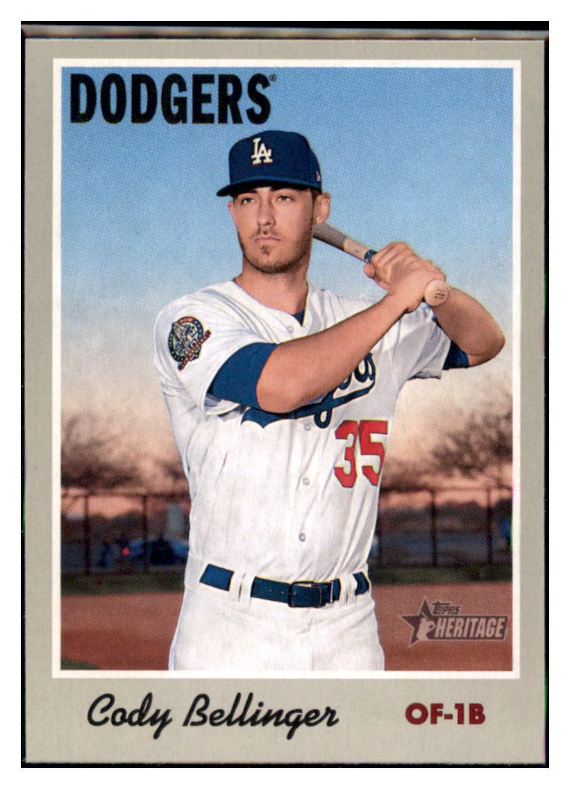 2019 Topps Heritage Cody Bellinger    Los Angeles Dodgers #34 Baseball
  card   TMH1C simple Xclusive Collectibles   