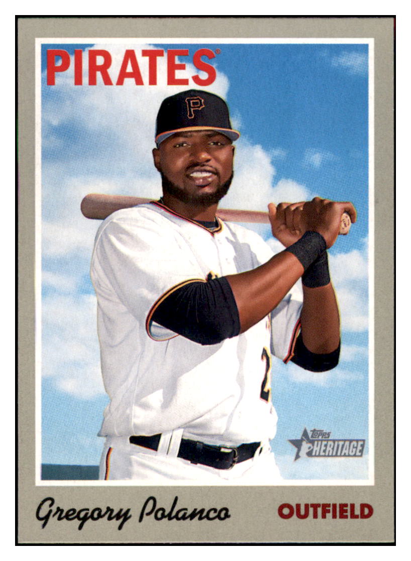 2019 Topps Heritage Gregory Polanco    Pittsburgh Pirates #30 Baseball card   TMH1C_1a simple Xclusive Collectibles   