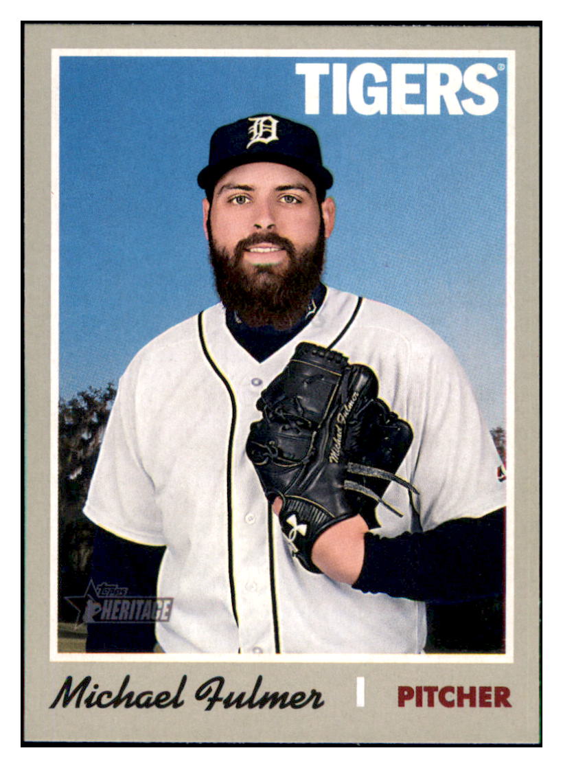 2019 Topps Heritage Michael Fulmer    Detroit Tigers #THC-313 Baseball
  card   TMH1C simple Xclusive Collectibles   