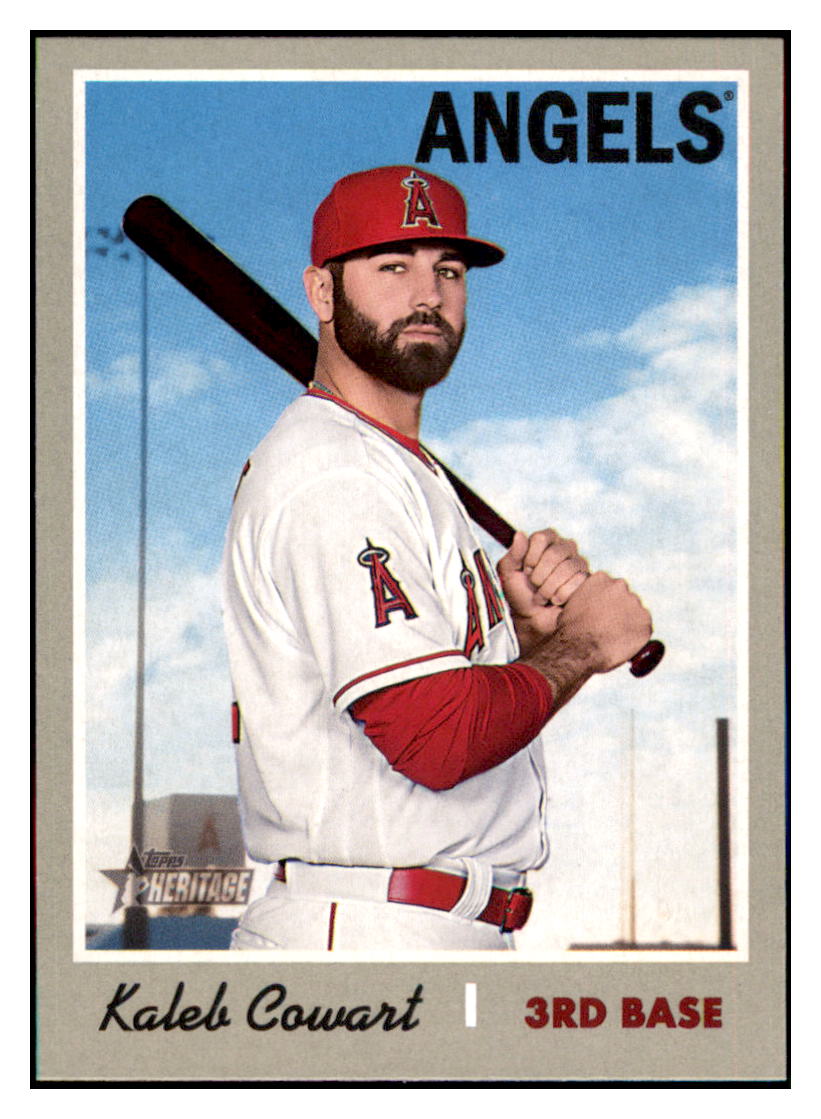 2019 Topps Heritage Kaleb Cowart    Los Angeles Angels #228 Baseball
  card   TMH1C simple Xclusive Collectibles   