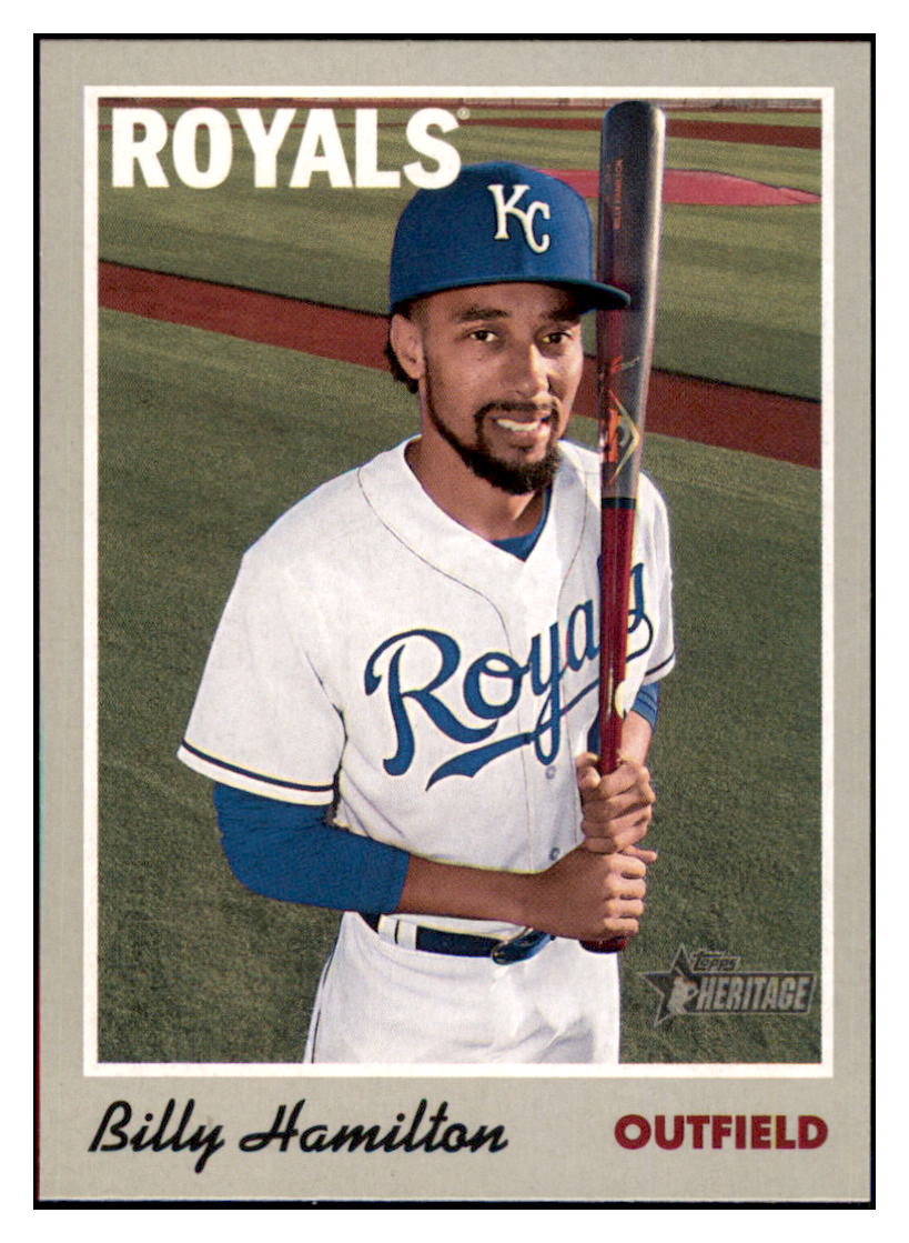 2019 Topps Heritage Billy Hamilton    Kansas City Royals #115 Baseball
  card   TMH1C simple Xclusive Collectibles   