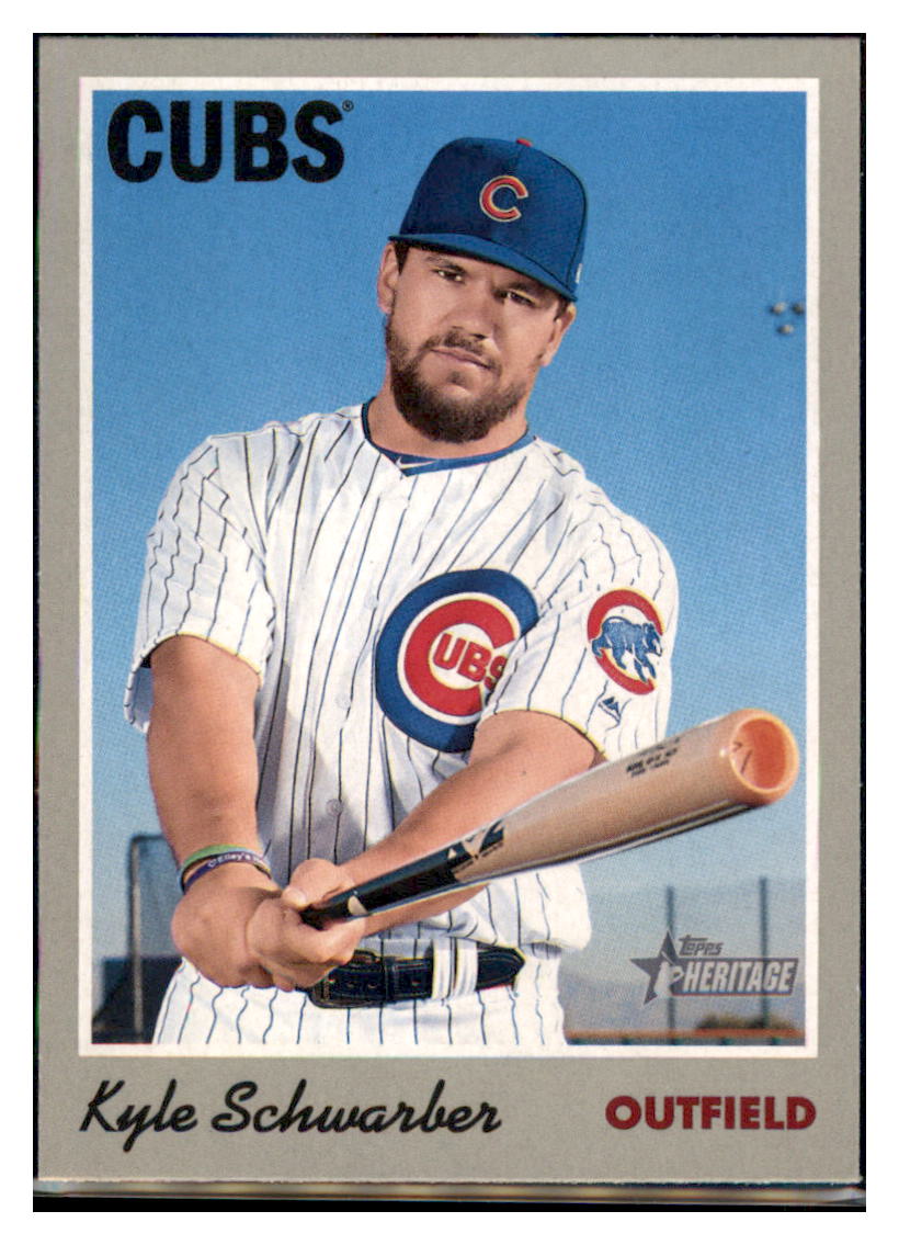 2019 Topps Heritage Kyle Schwarber    Chicago Cubs #117 Baseball card   TMH1C_1a simple Xclusive Collectibles   