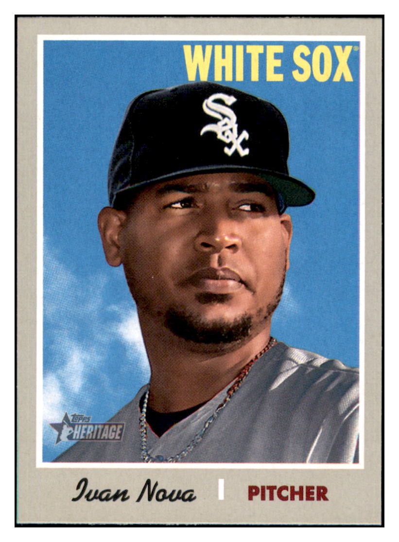 2019 Topps Heritage Ivan Nova  Trade 
  Chicago White Sox #322b Baseball card  
  TMH1C simple Xclusive Collectibles   