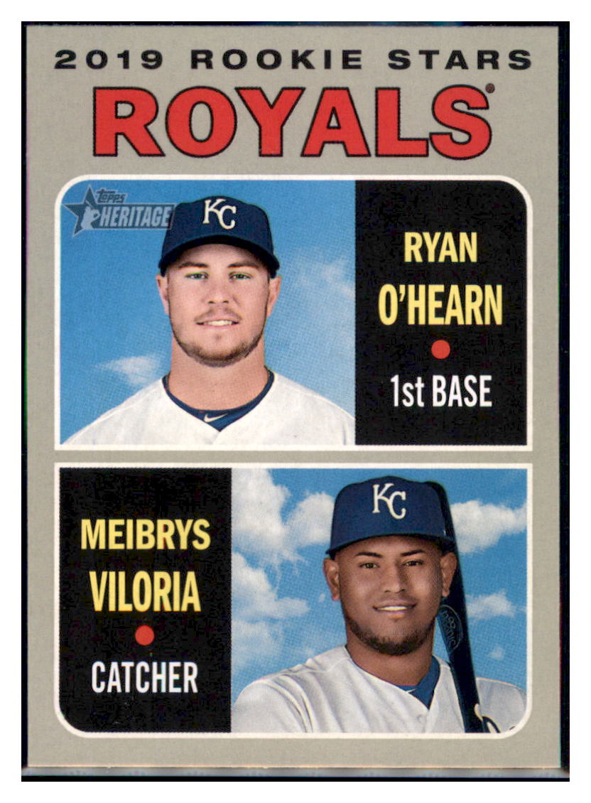 2019 Topps Heritage Meibrys Viloria /
  Ryan O'Hearn CPC, RC, RS    Kansas City
  Royals #241 Baseball card   TMH1C_1a simple Xclusive Collectibles   