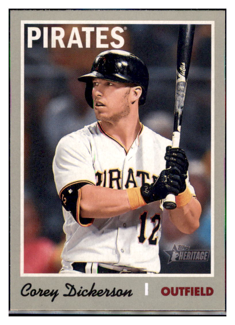 2019 Topps Heritage Corey Dickerson    Pittsburgh Pirates #188 Baseball
  card   TMH1C_1a simple Xclusive Collectibles   