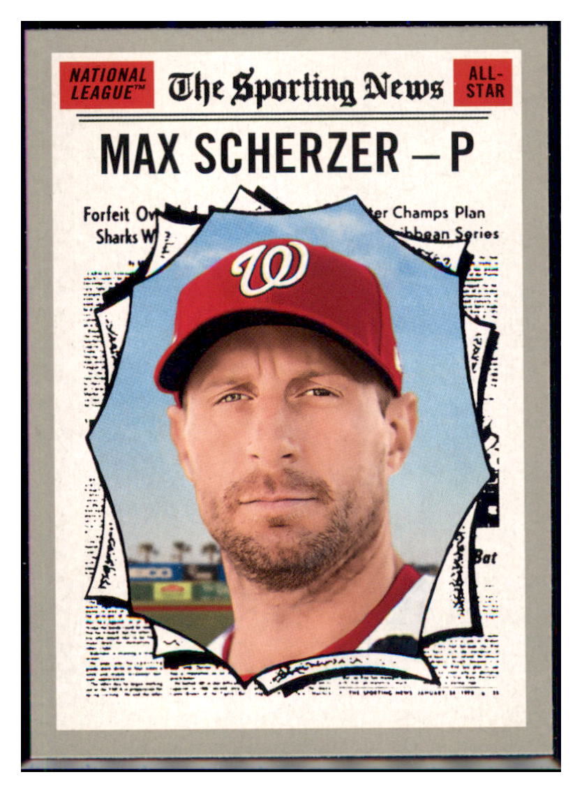 2019 Topps Heritage Max Scherzer    Washington Nationals #360 Baseball card
  PSA LEAGUE TMH1C simple Xclusive Collectibles   
