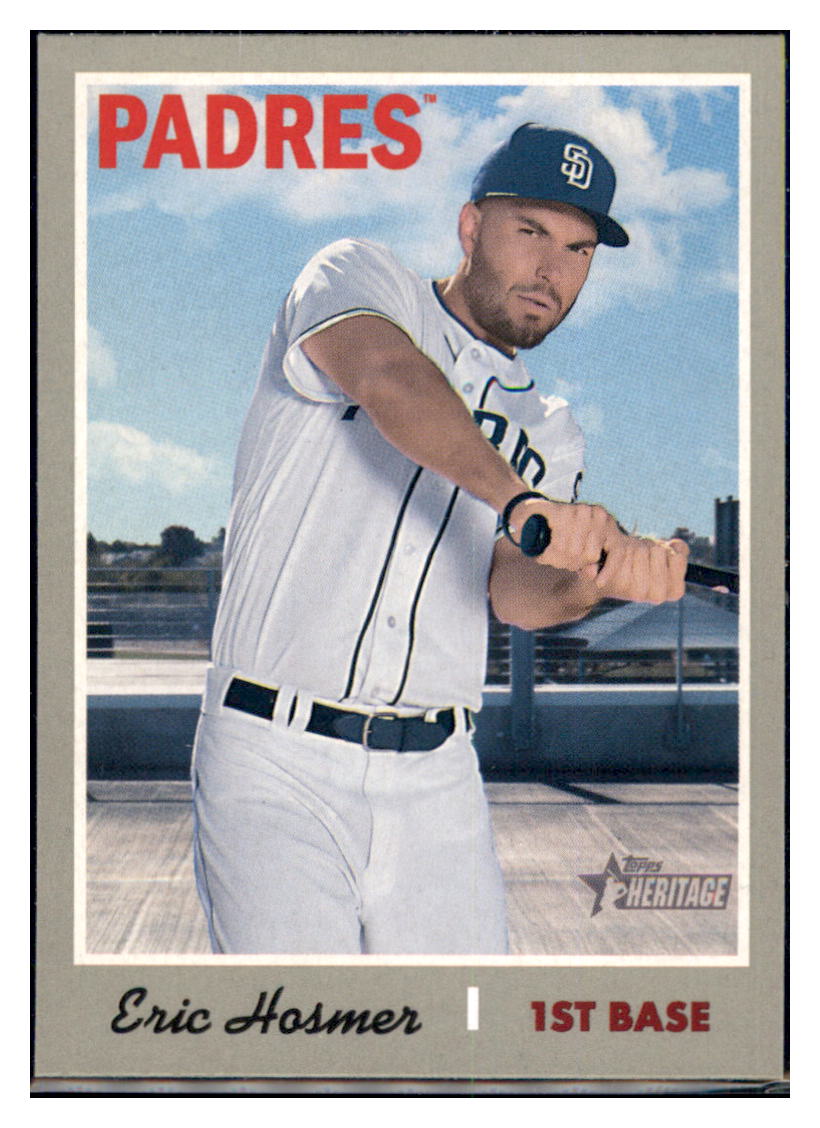 2019 Topps Heritage Eric Hosmer    San Diego Padres #457 Baseball card   TMH1C simple Xclusive Collectibles   