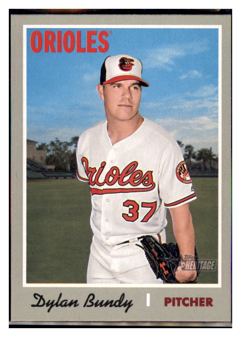 2019 Topps Heritage Dylan Bundy    Baltimore Orioles #319 Baseball card   TMH1C_1a simple Xclusive Collectibles   