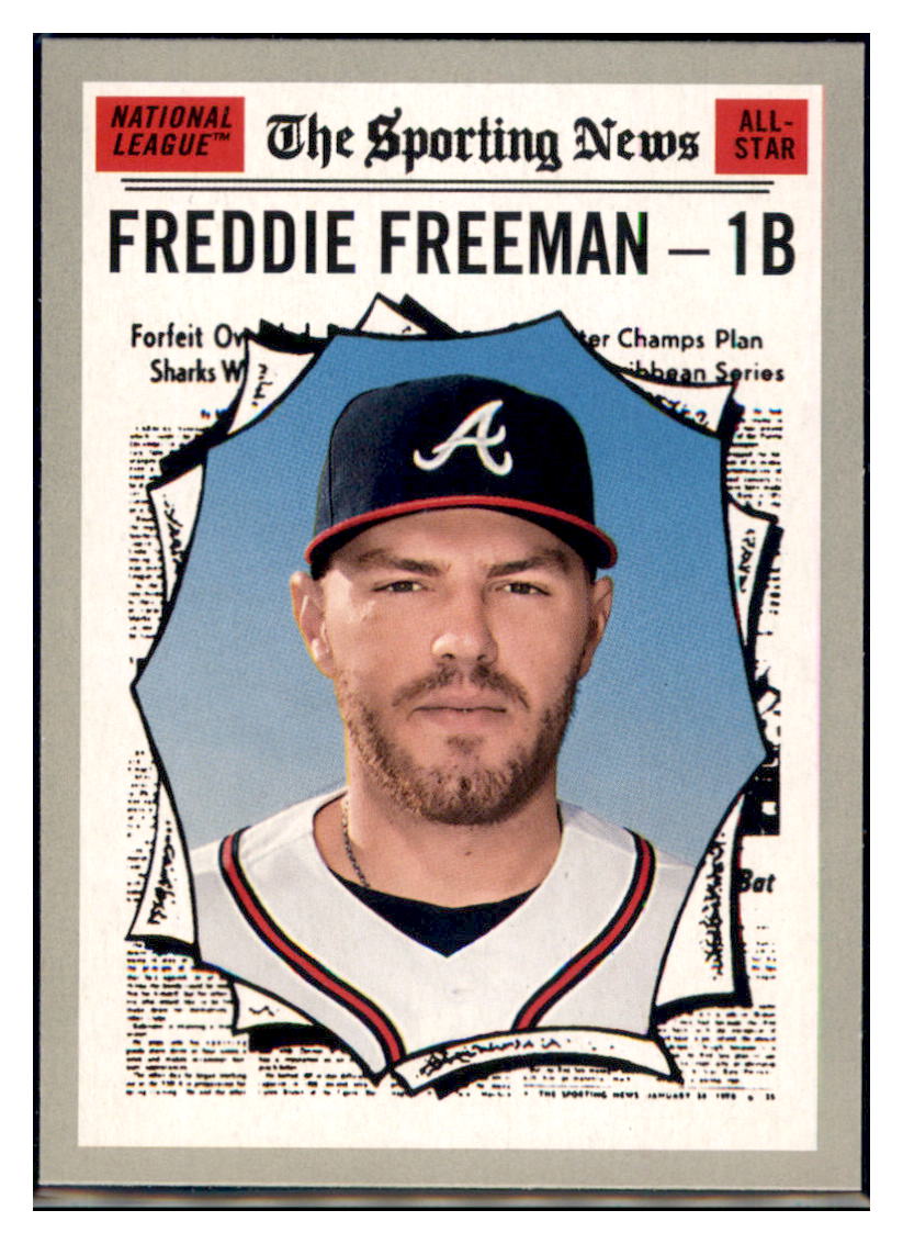 2019 Topps Heritage Freddie Freeman    Atlanta Braves #362 Baseball card PSA ALL
  TMH1C_1a simple Xclusive Collectibles   