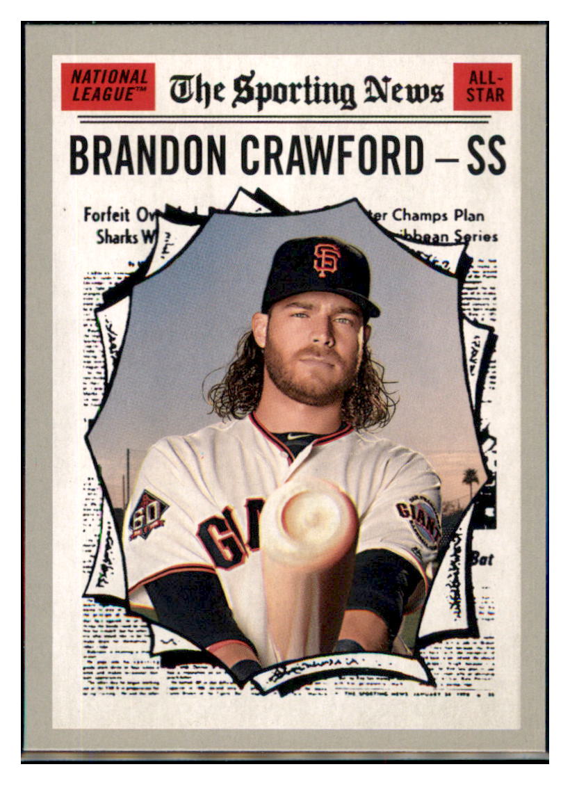 2019 Topps Heritage Brandon Crawford    San Francisco Giants #364 Baseball card TMH1C simple Xclusive Collectibles   
