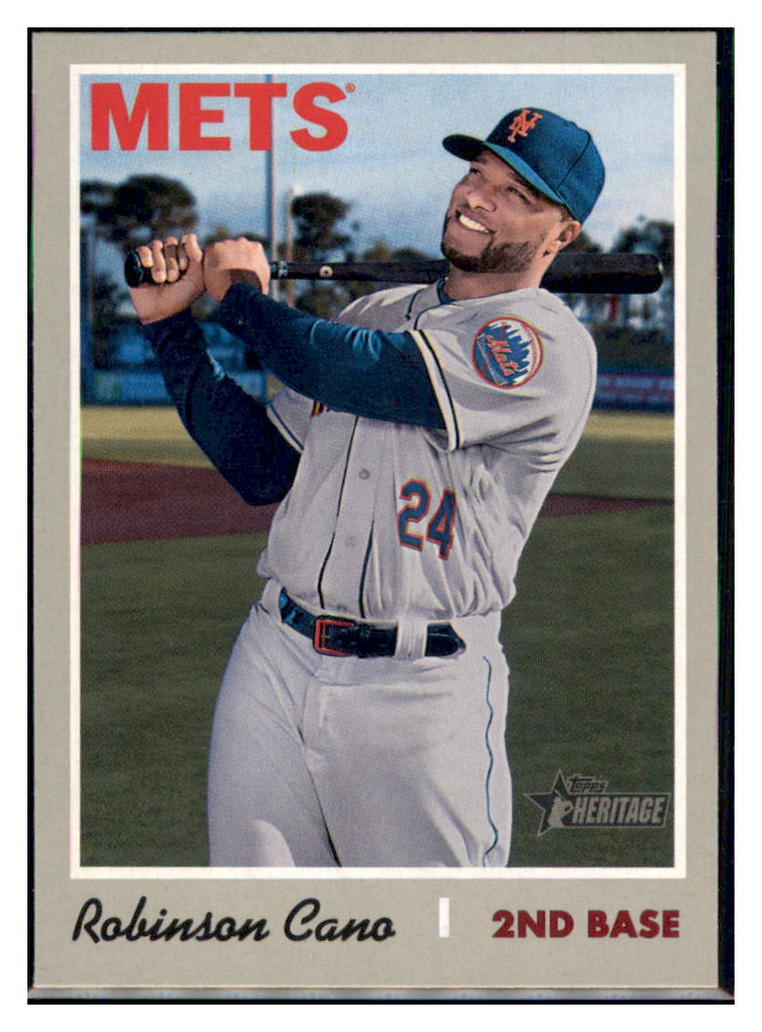 2019 Topps Heritage Robinson Cano    New York Mets #323 Baseball card   TMH1C_1a simple Xclusive Collectibles   