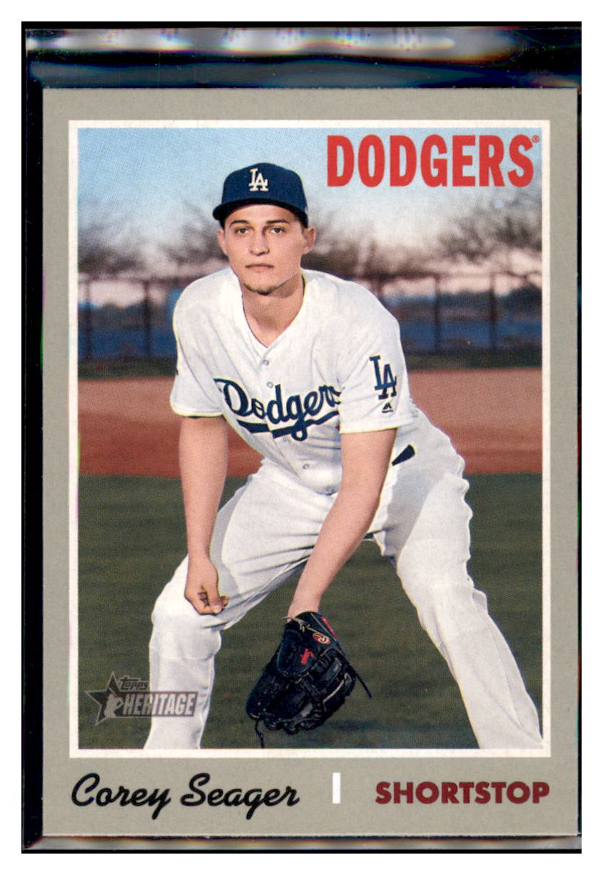 2019 Topps Heritage Corey Seager    Los Angeles Dodgers #341 Baseball
  card   TMH1C simple Xclusive Collectibles   