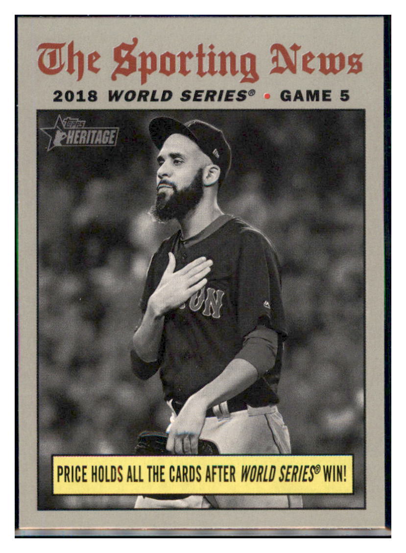 2019 Topps Heritage Price Holds All the
  Cards After World Series Win!    Boston
  Red Sox #309 Baseball card   TMH1C_1a simple Xclusive Collectibles   