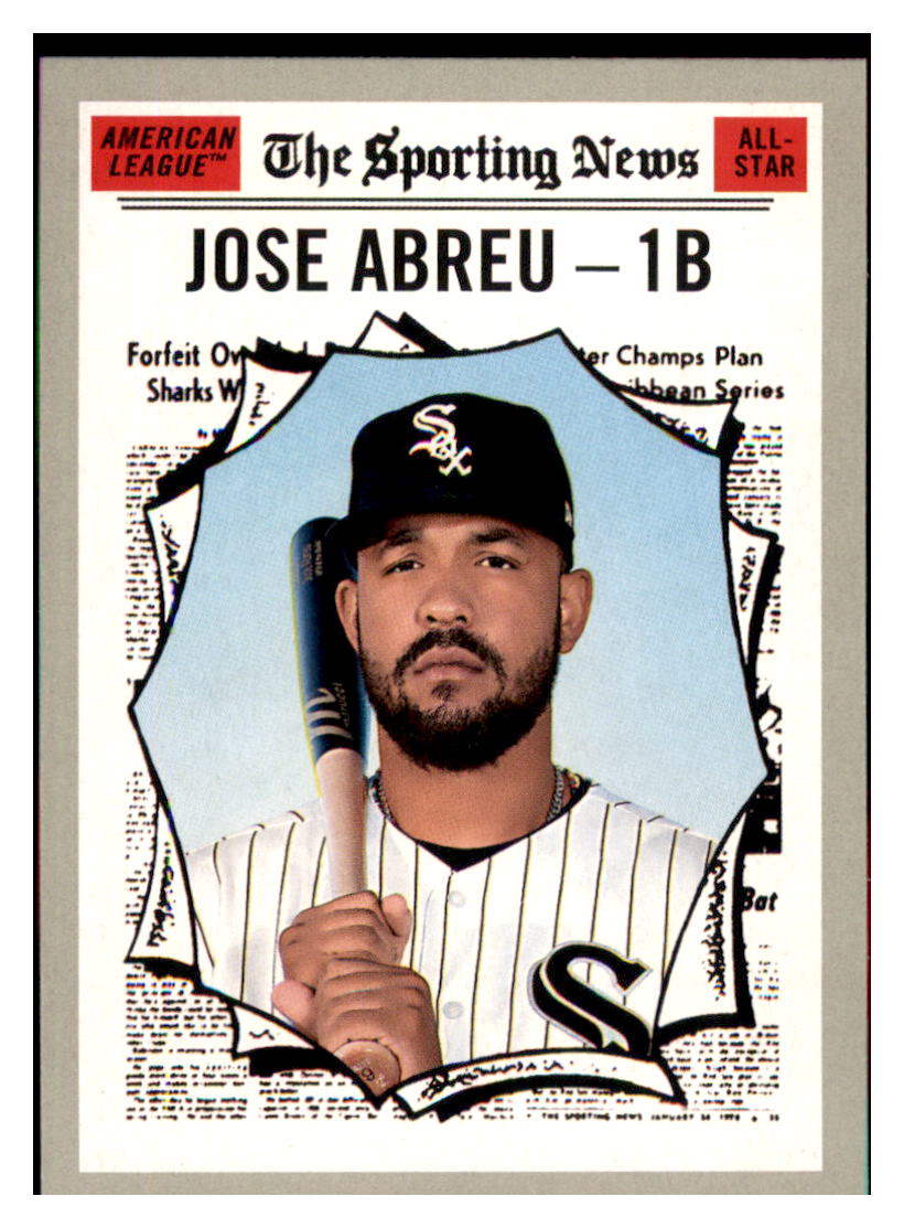 2019 Topps Heritage Jose Abreu    Chicago White Sox #352 Baseball card Sporting News TMH1C simple Xclusive Collectibles   
