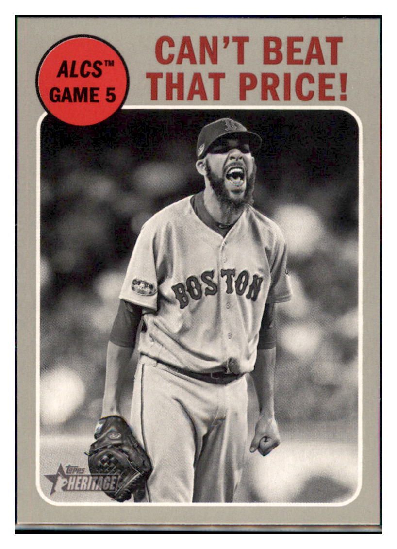 2019 Topps Heritage Can't Beat That
  Price!    Boston Red Sox #202 Baseball
  card   TMH1C simple Xclusive Collectibles   