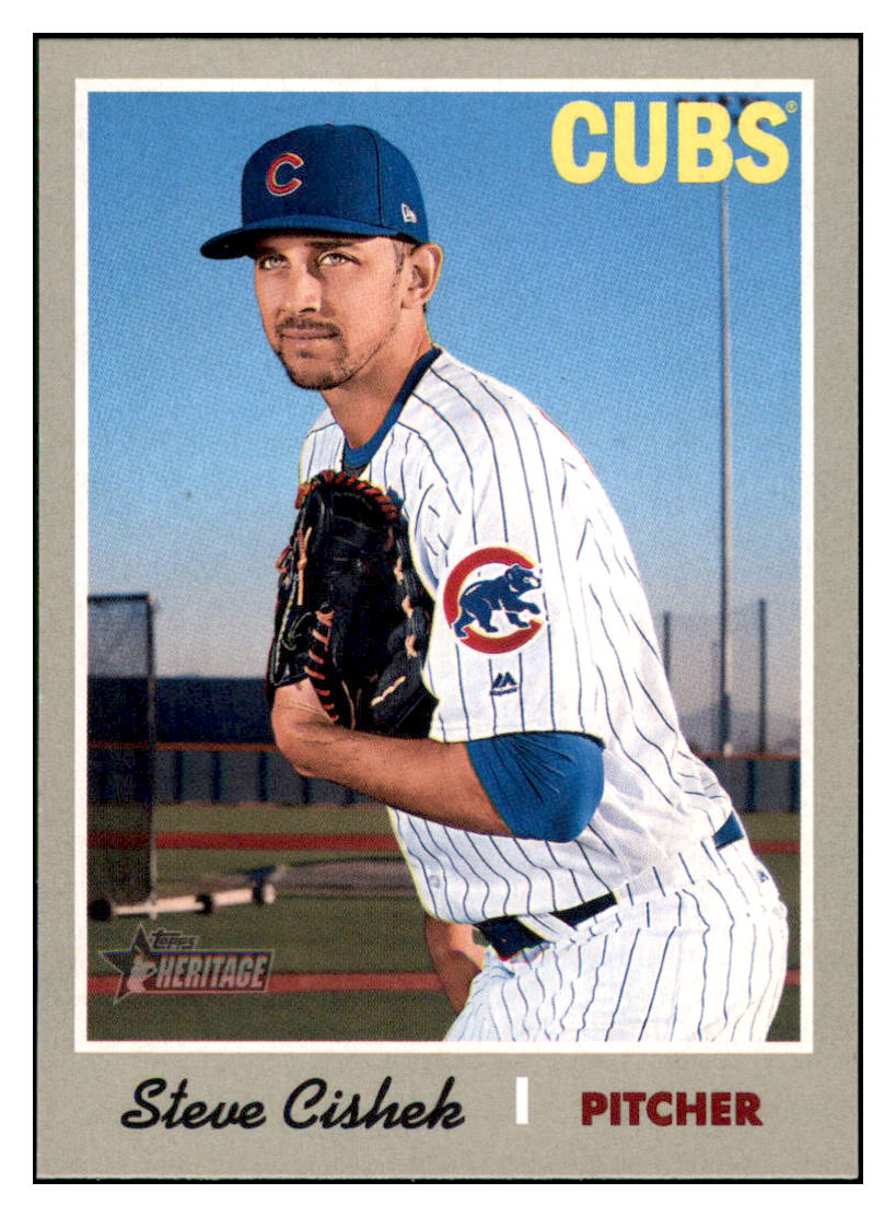 2019 Topps Heritage Steve Cishek    Chicago Cubs #291 Baseball card    TMH1B simple Xclusive Collectibles   