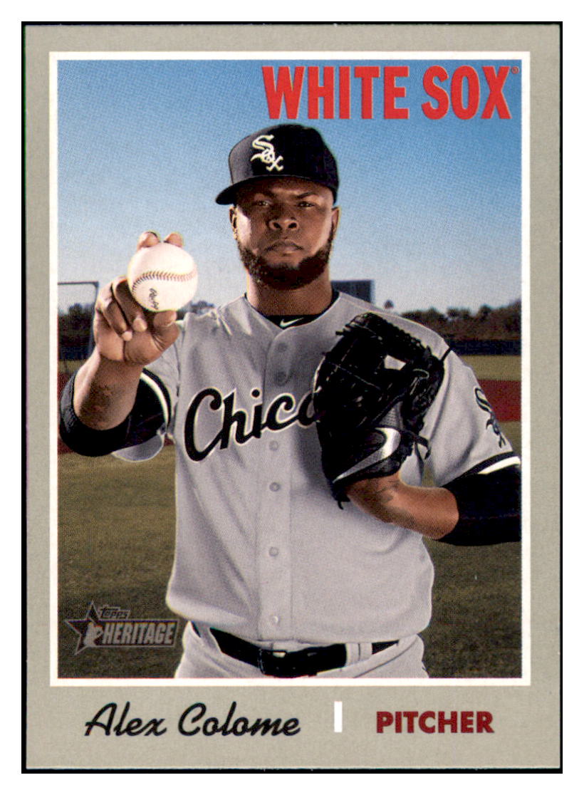 2019 Topps Heritage Alex Colome    Chicago White Sox #342 Baseball card    TMH1B simple Xclusive Collectibles   