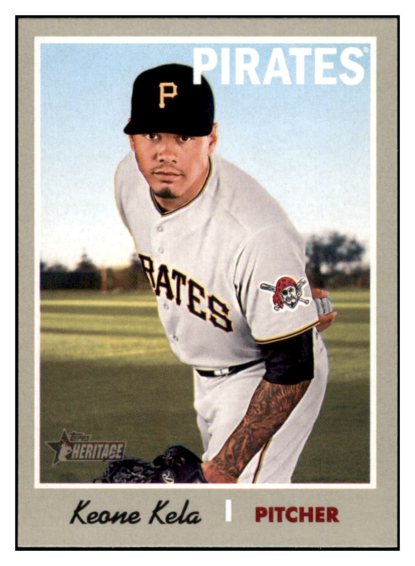 2019 Topps Heritage Keone Kela    Pittsburgh Pirates #384 Baseball
  card    TMH1B simple Xclusive Collectibles   