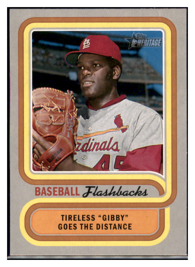 2019 Topps Heritage Bob Gibson    St. Louis Cardinals #BF-BG Baseball
  card    TMH1B simple Xclusive Collectibles   