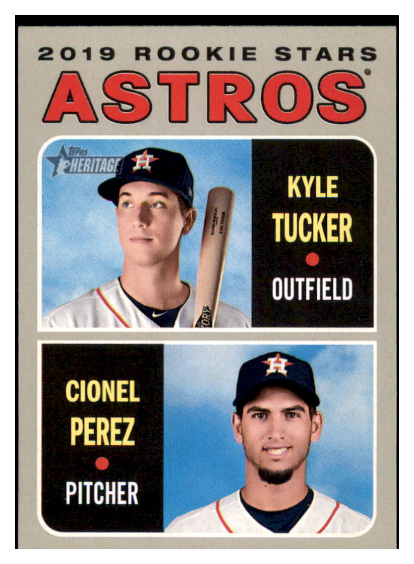 2019 Topps Heritage Cionel Perez / Kyle
  Tucker    Houston Astros #THC-227
  Baseball card    TMH1B simple Xclusive Collectibles   