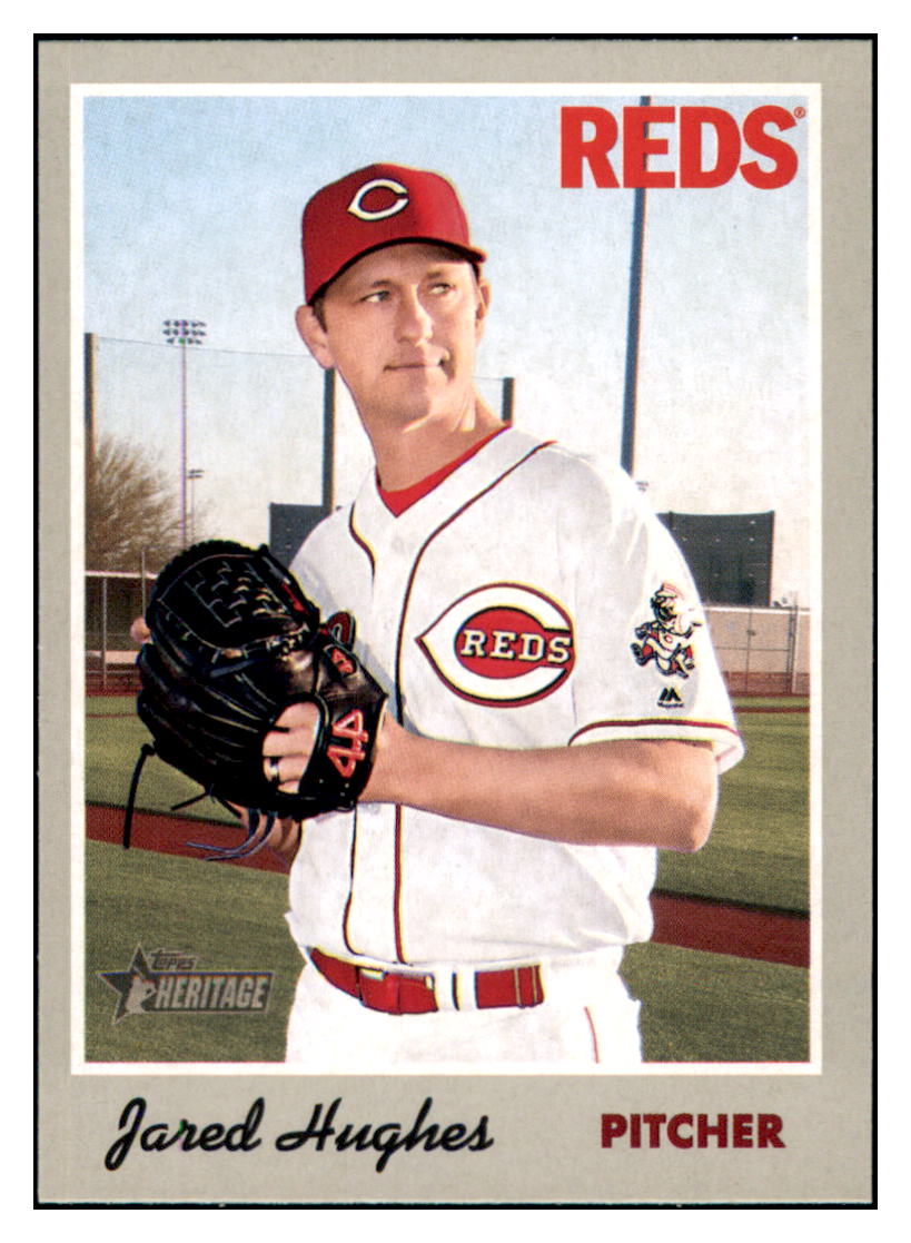 2019 Topps Heritage Jared Hughes    Cincinnati Reds #3 Baseball card    TMH1B simple Xclusive Collectibles   