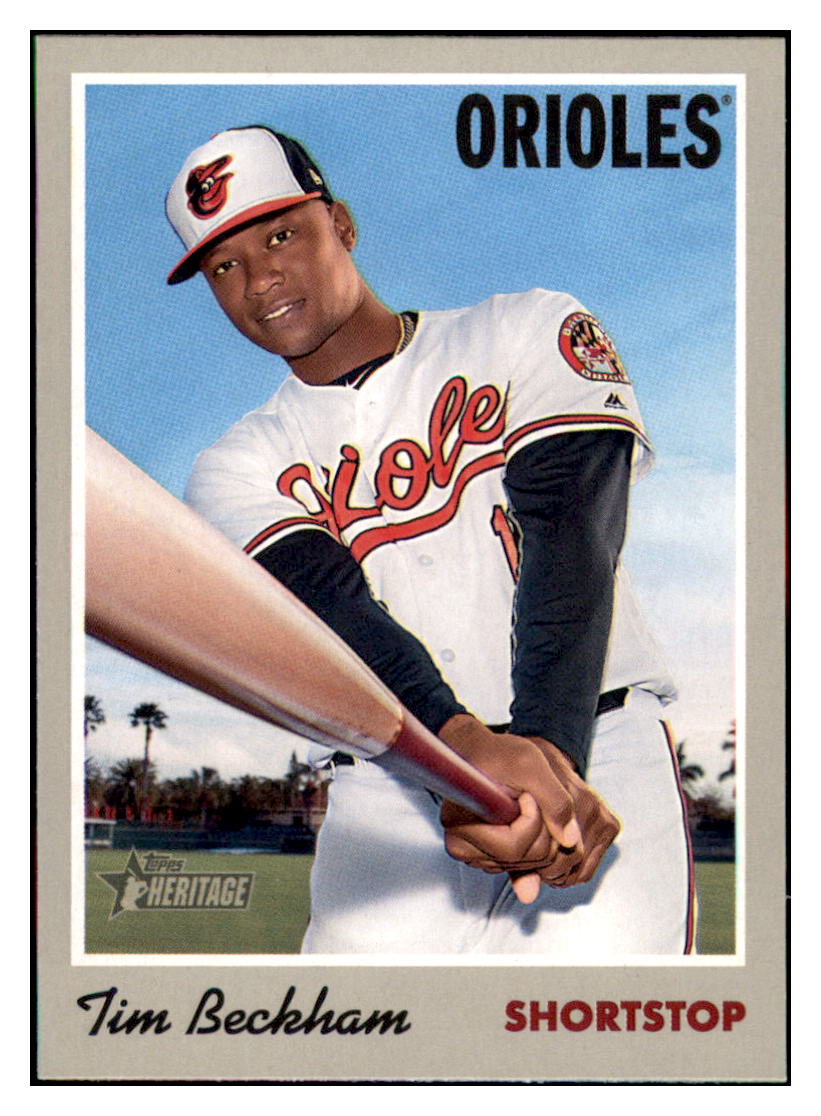 2019 Topps Heritage Tim Beckham    Baltimore Orioles #101 Baseball card    TMH1B simple Xclusive Collectibles   