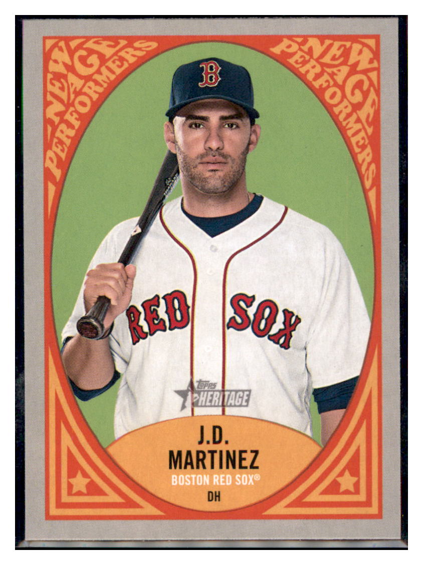 2019 Topps Heritage J.D. Martinez    Boston Red Sox #NAP-3 Baseball card    TMH1B simple Xclusive Collectibles   