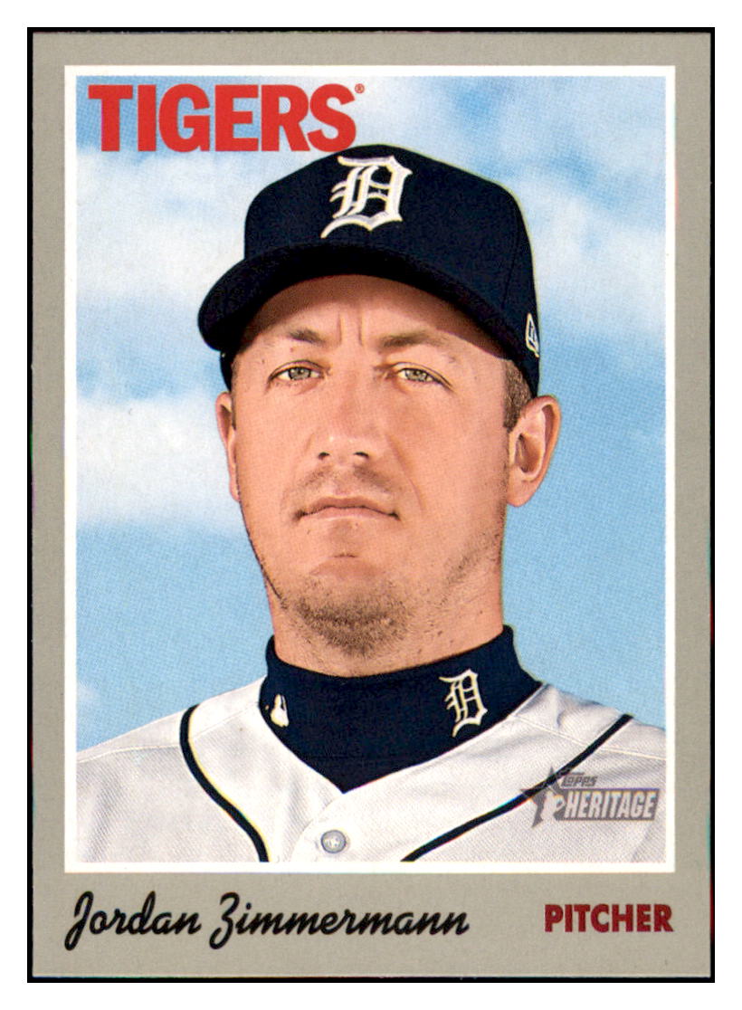 2019 Topps Heritage Jordan
  Zimmermann    Detroit Tigers #12
  Baseball card    TMH1B_1a simple Xclusive Collectibles   
