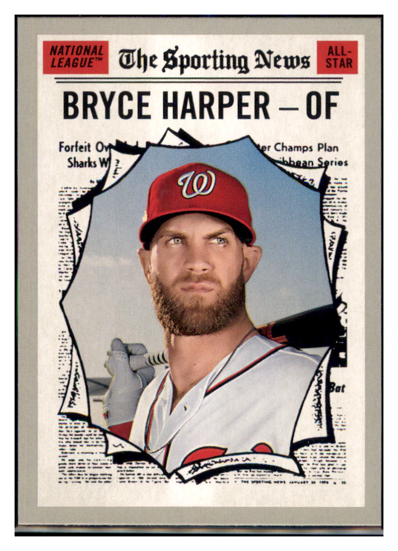 2019 Topps Heritage Bryce Harper    Washington Nationals #367 Baseball card
  PSA ALL  TMH1B simple Xclusive Collectibles   