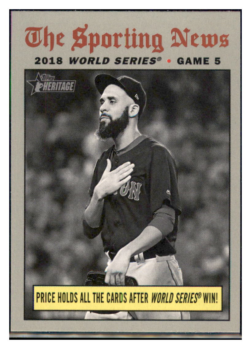 2019 Topps Heritage Price Holds All the
  Cards After World Series Win!    Boston
  Red Sox #309 Baseball card    TMH1B simple Xclusive Collectibles   