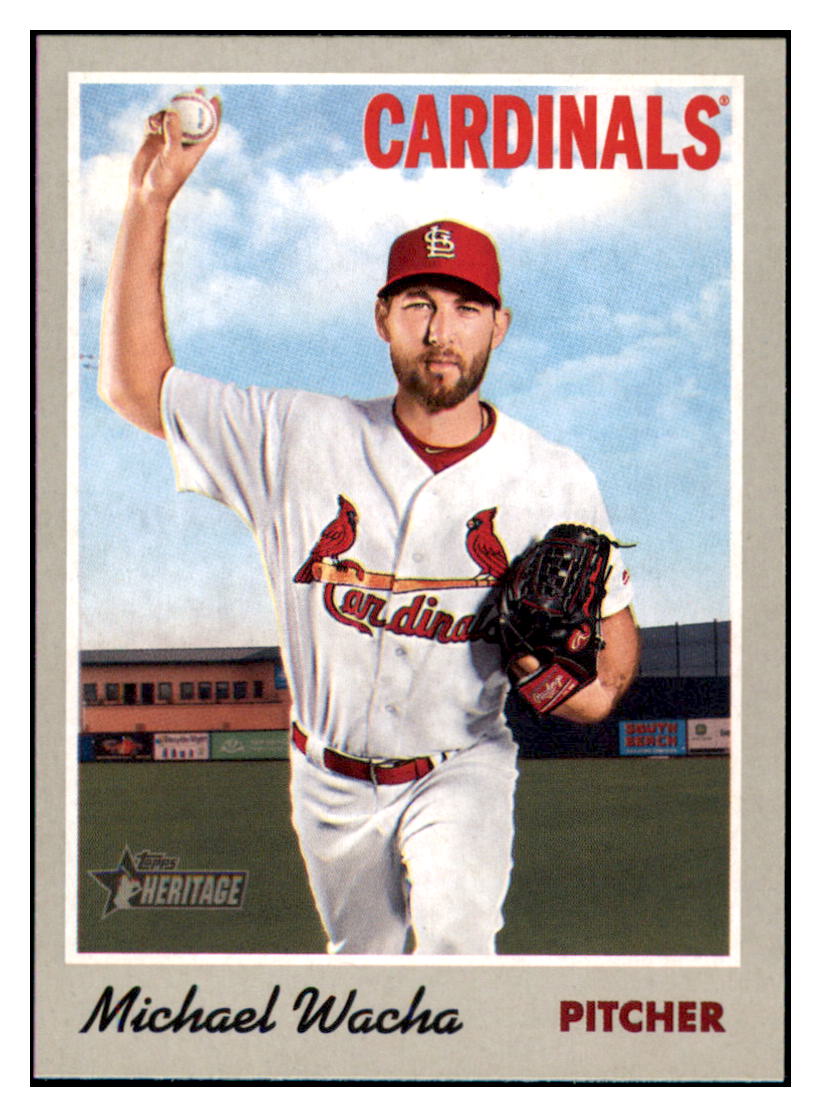 2019 Topps Heritage Michael Wacha    St. Louis Cardinals #119 Baseball
  card    TMH1B simple Xclusive Collectibles   