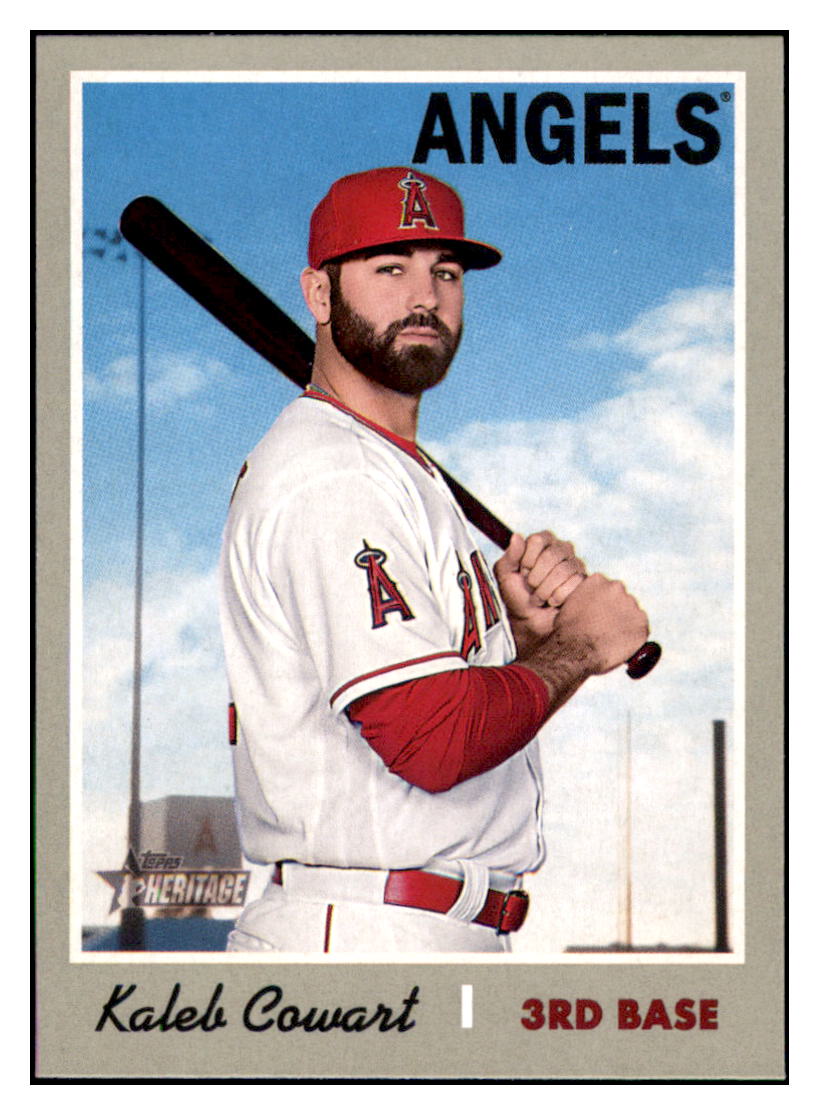 2019 Topps Heritage Kaleb Cowart    Los Angeles Angels #228 Baseball
  card    TMH1B simple Xclusive Collectibles   