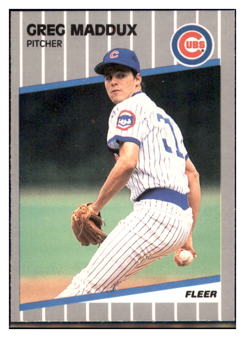 1989 Fleer Greg Maddux    Chicago Cubs #431 Baseball card   VSMP1IMB simple Xclusive Collectibles   
