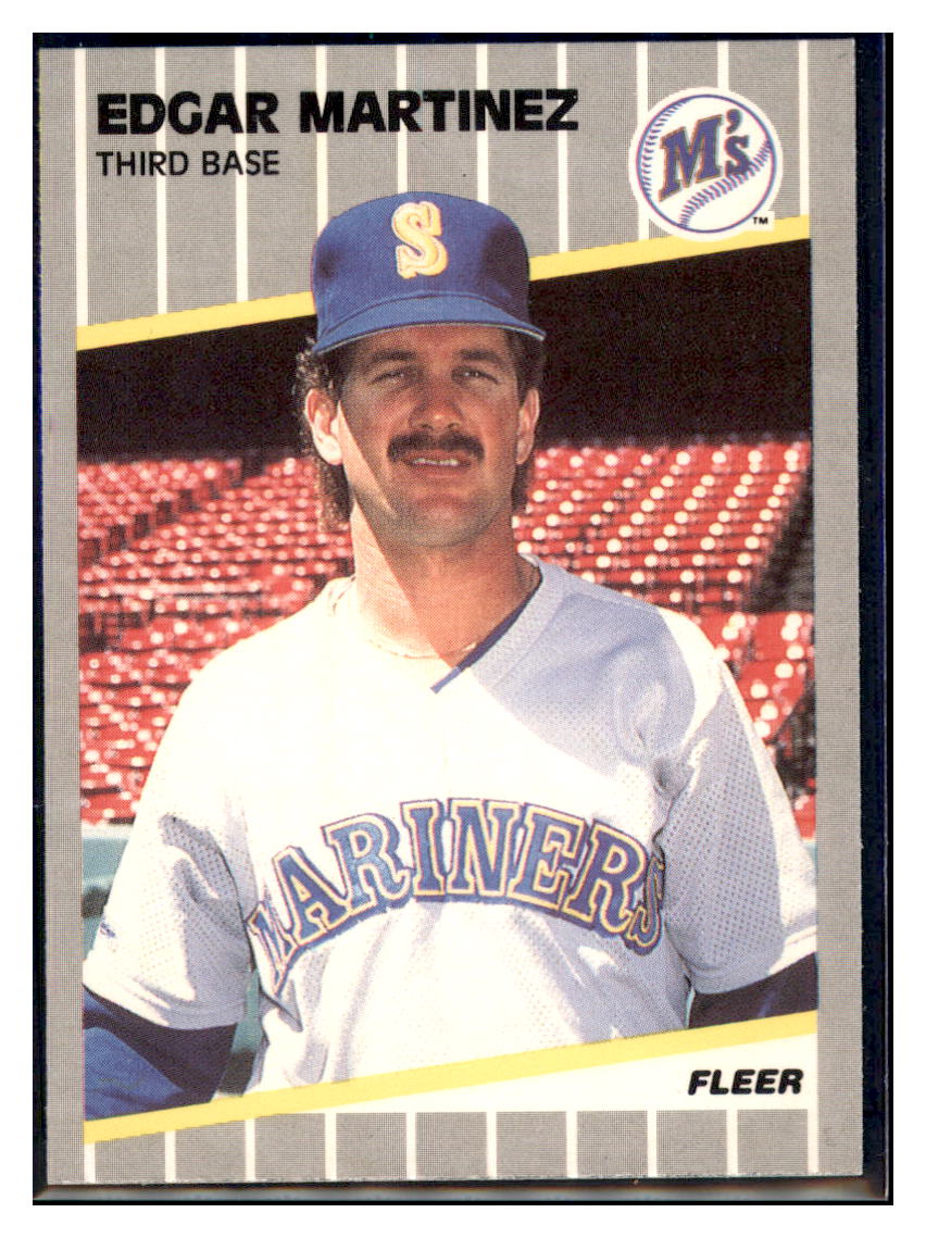 1989 Fleer Edgar Martinez    Seattle Mariners #552 Baseball card   VSMP1IMB simple Xclusive Collectibles   