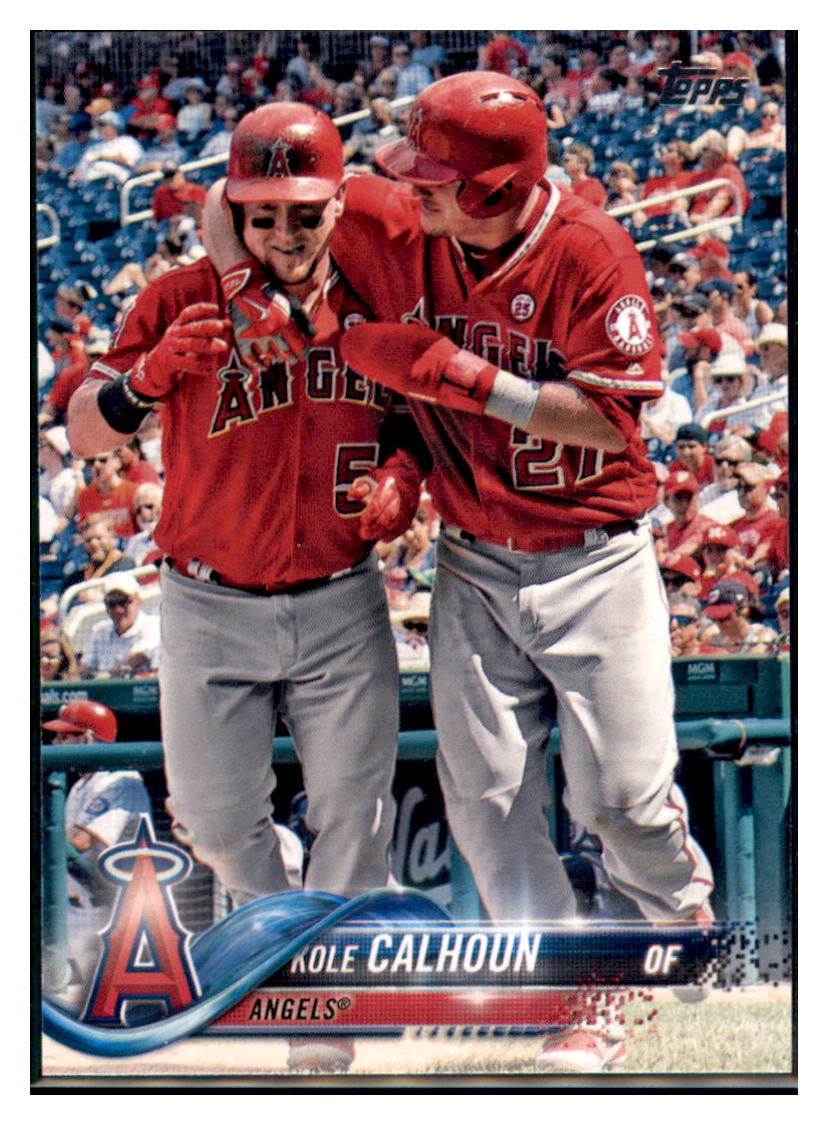 2018 Topps Kole Calhoun    Los Angeles Angels #381 Baseball
  card   VSMP1IMB simple Xclusive Collectibles   