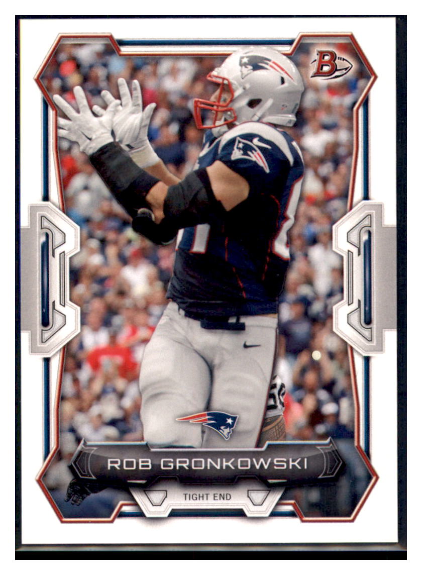 2015 Bowman Rob Gronkowski    New England Patriots #69 Football
  card   VSMP1IMB simple Xclusive Collectibles   