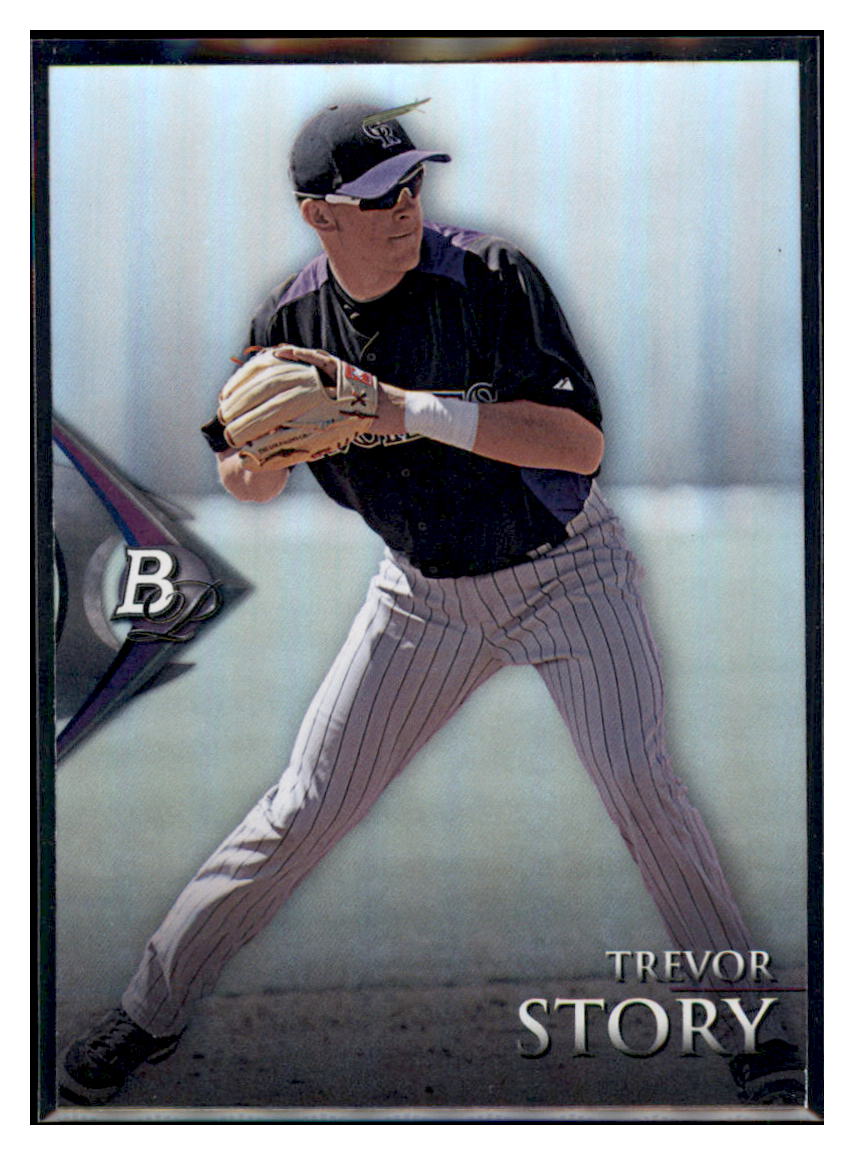 2014 Bowman Platinum Trevor Story Colorado Rockies #BPP83 Baseball
  card   VSMP1IMB simple Xclusive Collectibles   