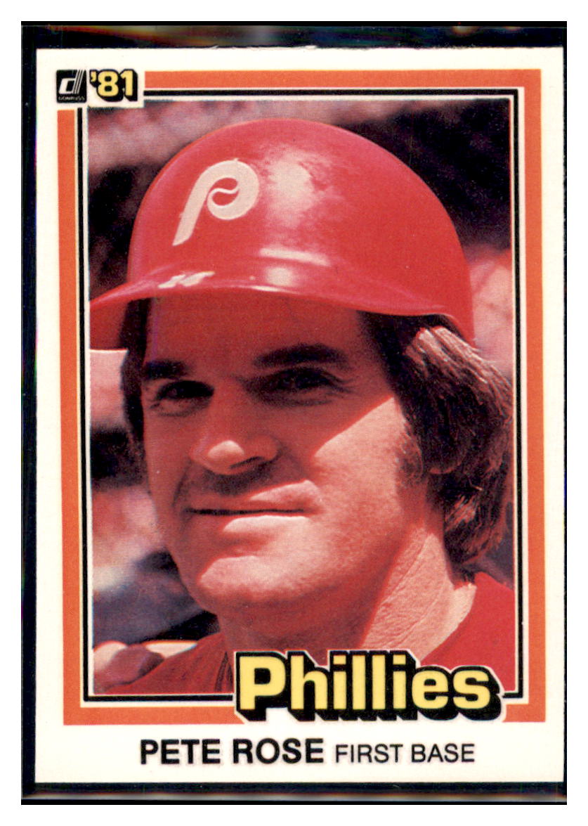 1981 Donruss Pete Rose Philadelphia Phillies #11 Baseball
  card   VSMP1IMB simple Xclusive Collectibles   