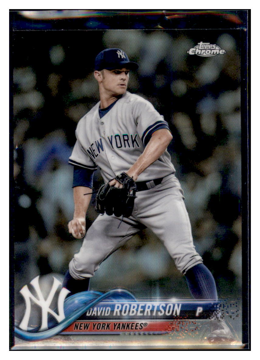 2018 Topps Chrome David Robertson    New York Yankees #112 Baseball card   VSMP1IMB simple Xclusive Collectibles   