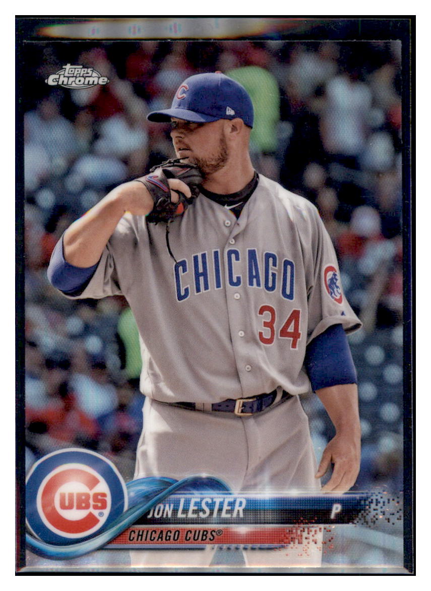 2018 Topps Chrome Jon Lester    Chicago Cubs #191 Baseball card   VSMP1IMB simple Xclusive Collectibles   