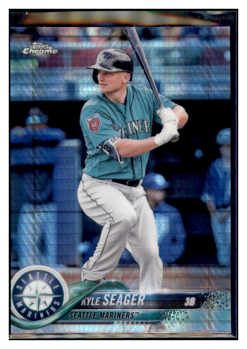 2018 Topps Chrome Kyle Seager Prism Refractor  Seattle Mariners #159 Baseball card   VSMP1IMB simple Xclusive Collectibles   