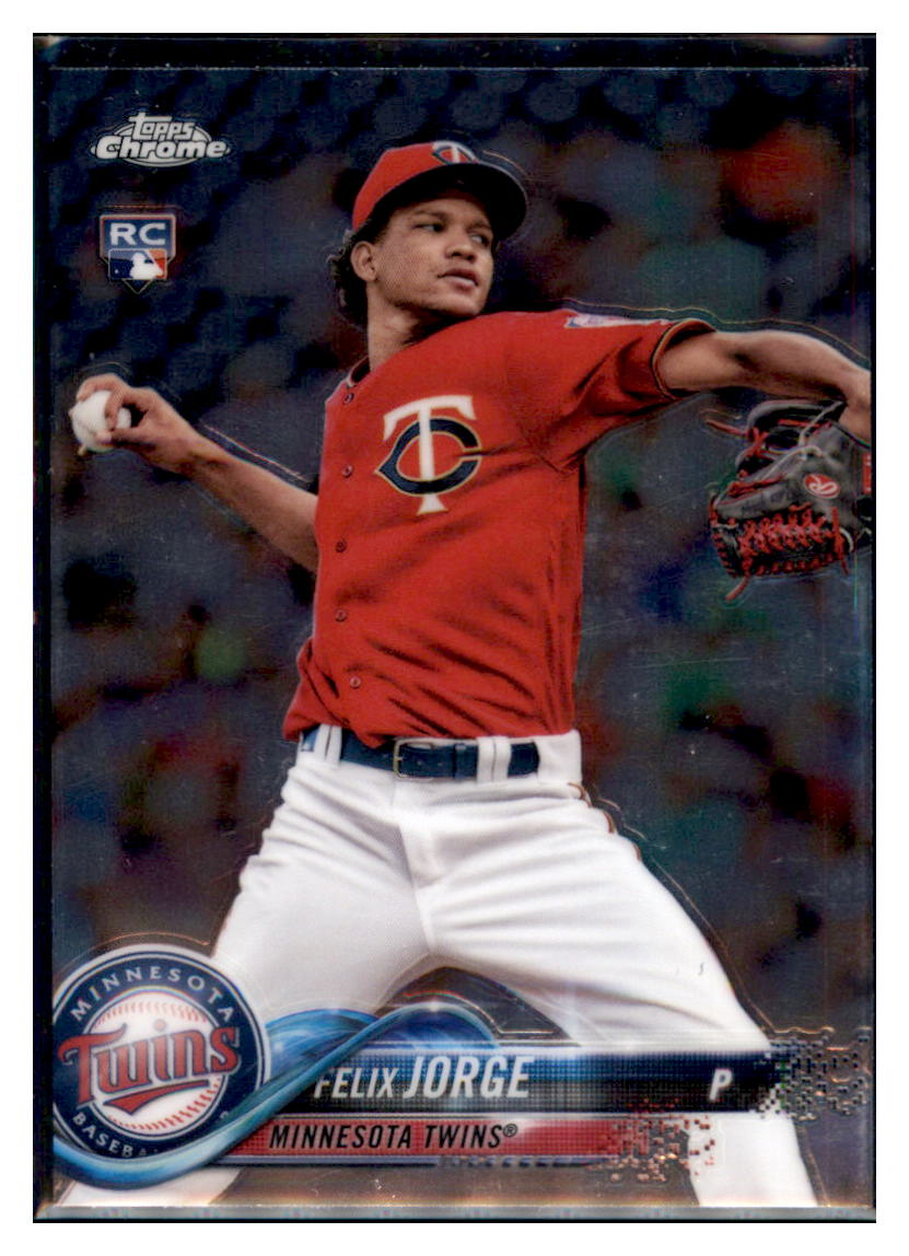 2018 Topps Chrome Felix Jorge    Minnesota Twins #127 Rookie Baseball card   VSMP1IMB simple Xclusive Collectibles   