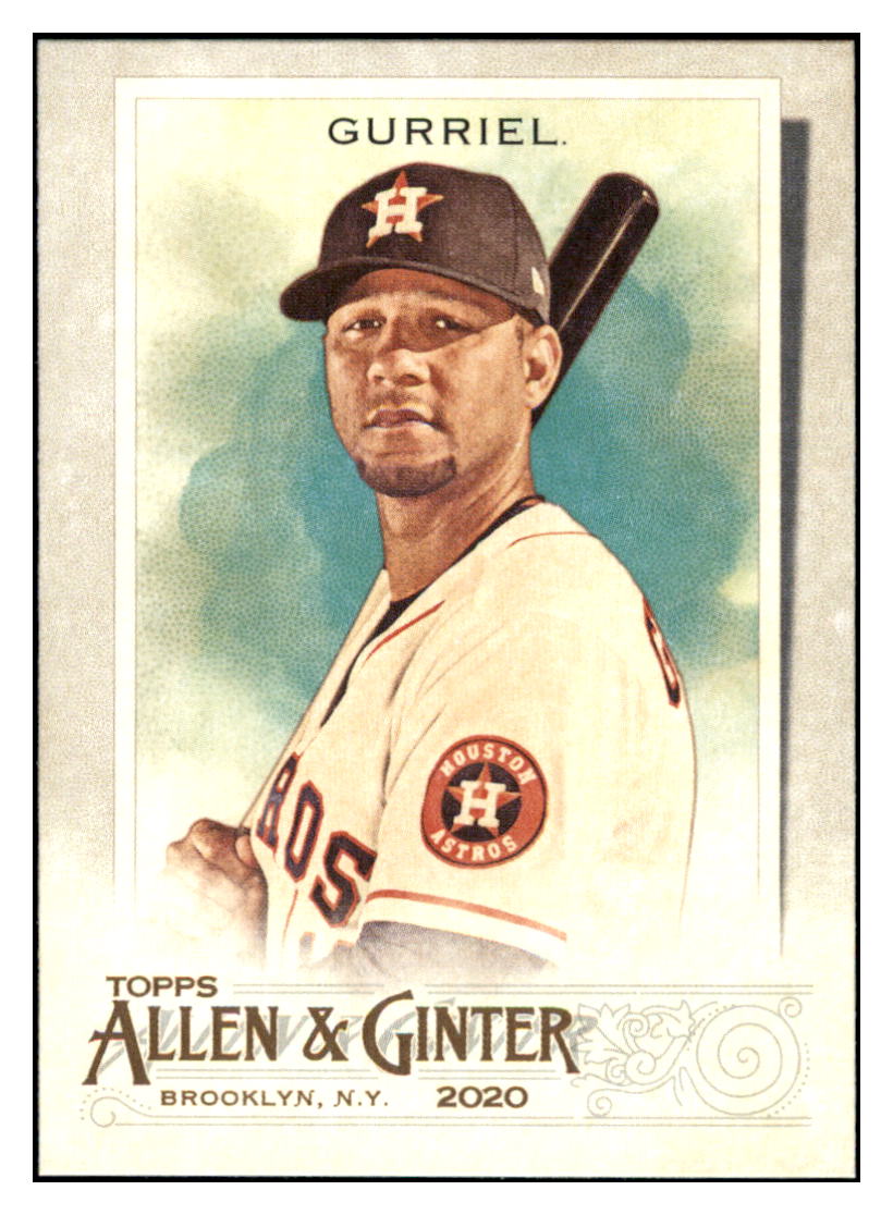 2020 Topps Allen & Ginter Yuli
  Gurriel    Houston Astros #190 Baseball
  card   VSMP1IMB simple Xclusive Collectibles   