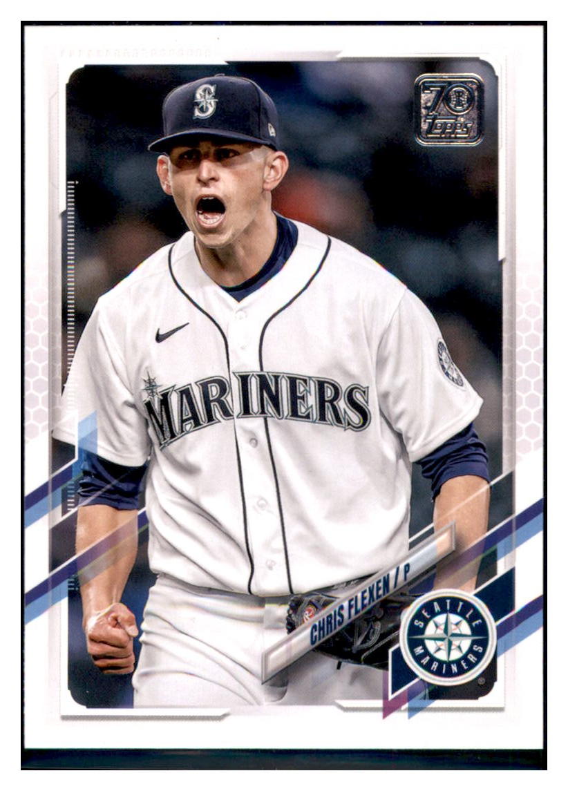 2021 Topps Update Chris Flexen    Seattle Mariners #US206 Baseball
  card   BMB1A simple Xclusive Collectibles   