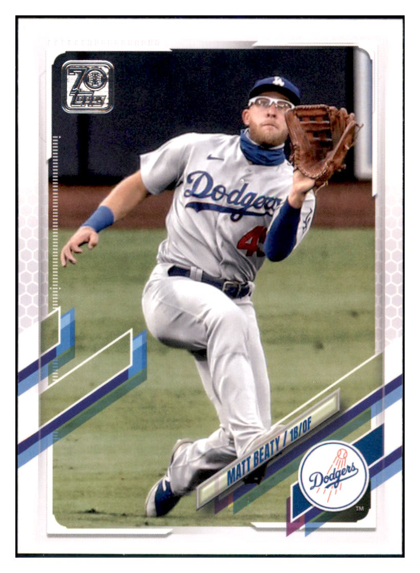 2021 Topps Update Matt Beaty    Los Angeles Dodgers #US294 Baseball
  card   BMB1A simple Xclusive Collectibles   
