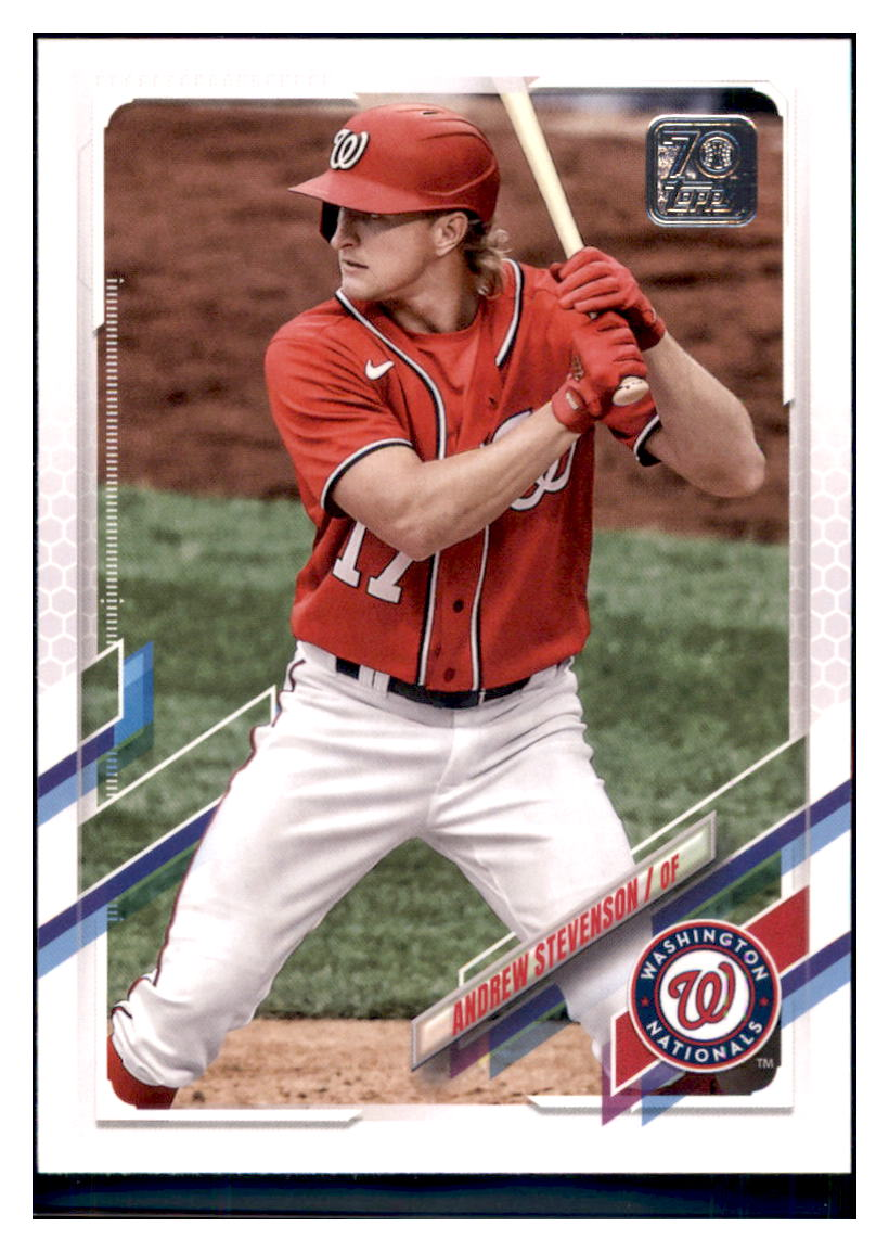 2021 Topps Update Andrew Stevenson    Washington Nationals #US177 Baseball
  card   BMB1A simple Xclusive Collectibles   